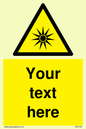 WV5190: Custom Optical Radiation Sign