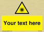 WV5190: Custom Optical Radiation Sign