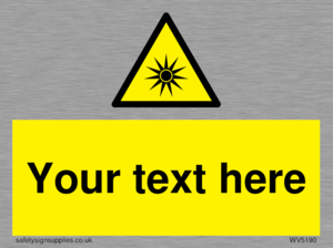 WV5190: Custom Optical Radiation Sign