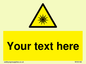 WV5190: Custom Optical Radiation Sign