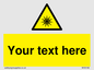 WV5190: Custom Optical Radiation Sign