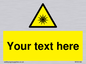 WV5190: Custom Optical Radiation Sign