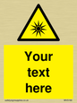 WV5190: Custom Optical Radiation Sign