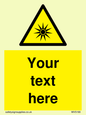 WV5190: Custom Optical Radiation Sign