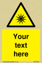 WV5190: Custom Optical Radiation Sign
