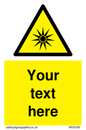 WV5190: Custom Optical Radiation Sign