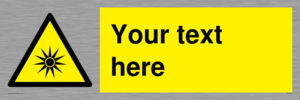 WV5190: Custom Optical Radiation Sign