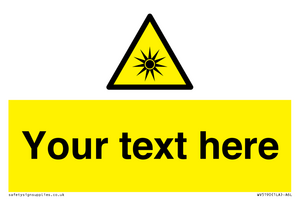 WV5190: Custom Optical Radiation Sign