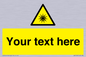 WV5190: Custom Optical Radiation Sign