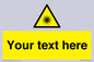 WV5190: Custom Optical Radiation Sign