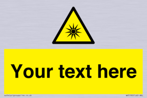 WV5190: Custom Optical Radiation Sign