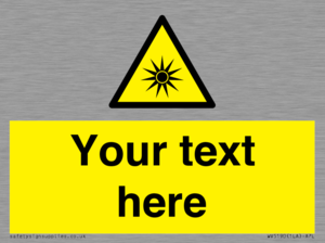 WV5190: Custom Optical Radiation Sign