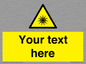 WV5190: Custom Optical Radiation Sign