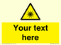 WV5190: Custom Optical Radiation Sign