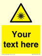 WV5190: Custom Optical Radiation Sign