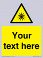 WV5190: Custom Optical Radiation Sign