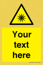 WV5190: Custom Optical Radiation Sign