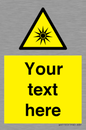 WV5190: Custom Optical Radiation Sign