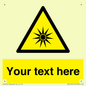 WV5190: Custom Optical Radiation Sign