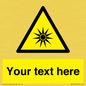WV5190: Custom Optical Radiation Sign