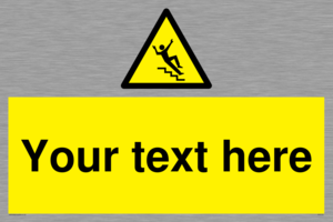 WV5191: Custom Slippery Stairs Sign