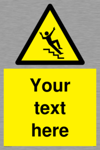 WV5191: Custom Slippery Stairs Sign