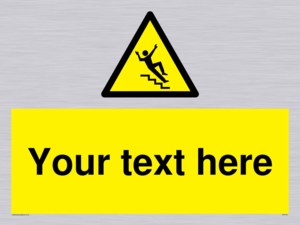 WV5191: Custom Slippery Stairs Sign