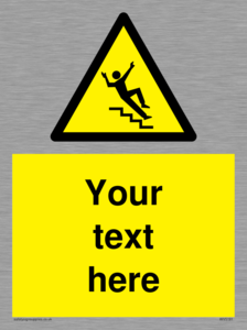 WV5191: Custom Slippery Stairs Sign