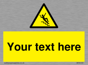 WV5191: Custom Slippery Stairs Sign