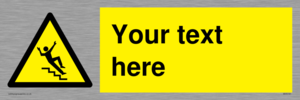 WV5191: Custom Slippery Stairs Sign