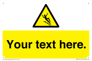 WV5191: Custom Slippery Stairs Sign