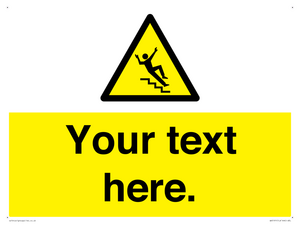 WV5191: Custom Slippery Stairs Sign