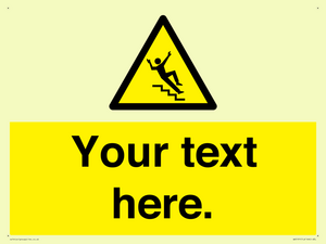 WV5191: Custom Slippery Stairs Sign