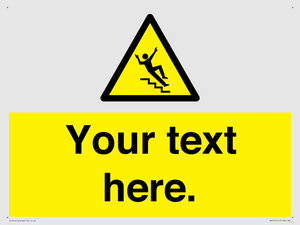 WV5191: Custom Slippery Stairs Sign