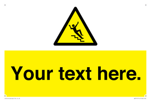 WV5191: Custom Slippery Stairs Sign