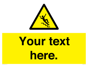 WV5191: Custom Slippery Stairs Sign
