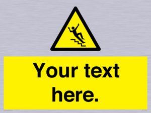 WV5191: Custom Slippery Stairs Sign