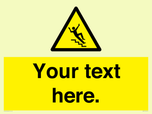 WV5191: Custom Slippery Stairs Sign