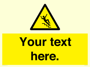 WV5191: Custom Slippery Stairs Sign
