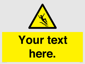 WV5191: Custom Slippery Stairs Sign