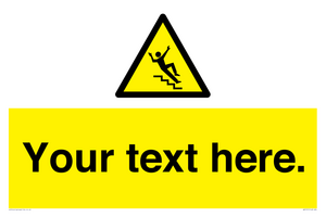 WV5191: Custom Slippery Stairs Sign