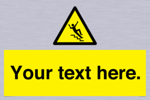 WV5191: Custom Slippery Stairs Sign