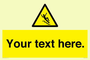 WV5191: Custom Slippery Stairs Sign