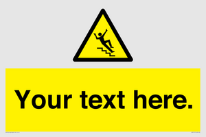 WV5191: Custom Slippery Stairs Sign