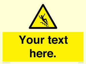 WV5191: Custom Slippery Stairs Sign