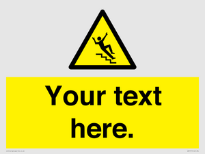 WV5191: Custom Slippery Stairs Sign