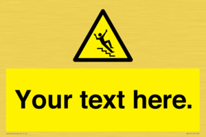 WV5191: Custom Slippery Stairs Sign