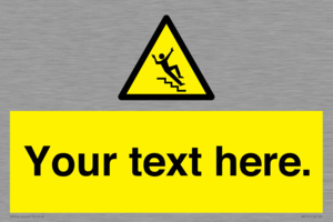 WV5191: Custom Slippery Stairs Sign