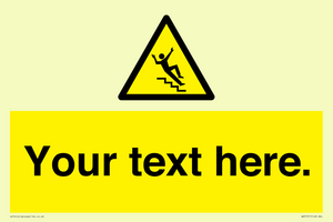 WV5191: Custom Slippery Stairs Sign