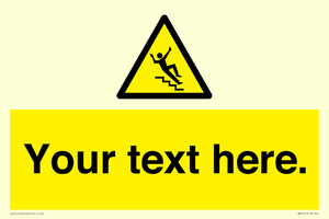 WV5191: Custom Slippery Stairs Sign